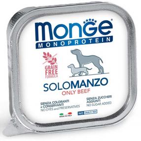 Šlapias šunų maistas Monge Monoprotein, jautiena, 0.15 kg
