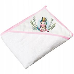 Vaikiškas rankšluostis Tega Unicorn, balta, 100 cm