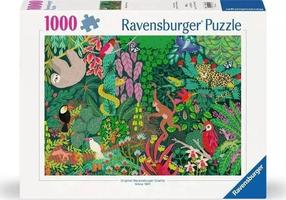 Dėlionė Ravensburger Magical Rain Forest, 20 cm x 40 cm, 1000 vnt., įvairių spalvų