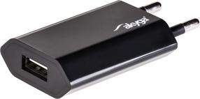 Telefoni laadija Akyga AK-CH-03BK), USB, must v., 5 W