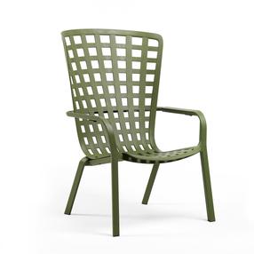 Lauko kėdė Nardi Folio 228333, žalia sp., 92.5 cm x 72 cm x 106.5 - 113 cm