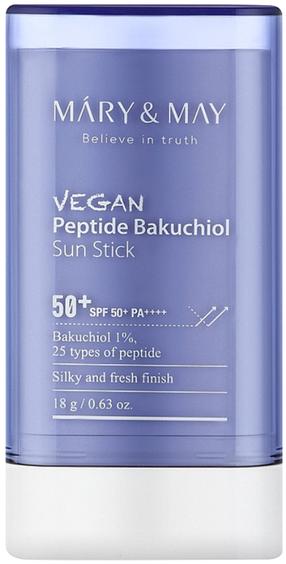 Средство для ухода за загаром для лица Mary & May Peptide Bakuchiol SPF50+, 18 г