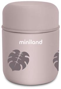 Termosas maistui Miniland Food Thermy Leaves, 280 ml, 0 mėn., nerūdijantysis plienas, rožinė sp.