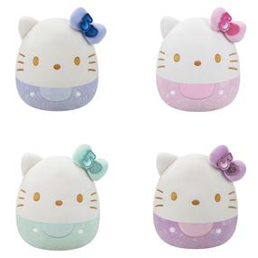 Pliušinis žaislas Squishmallows Hello Kitty Embossed Bows, (spalva/dizainas parenkami atsitiktine tvarka), 20 cm