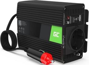 Sprieguma pārveidotājs Green Cell Car Power Inverter 12V to 230V 150W/300W, melna krās., 12 V