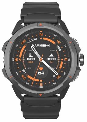 Išmanusis laikrodis Hammer Watch 2, juoda sp.