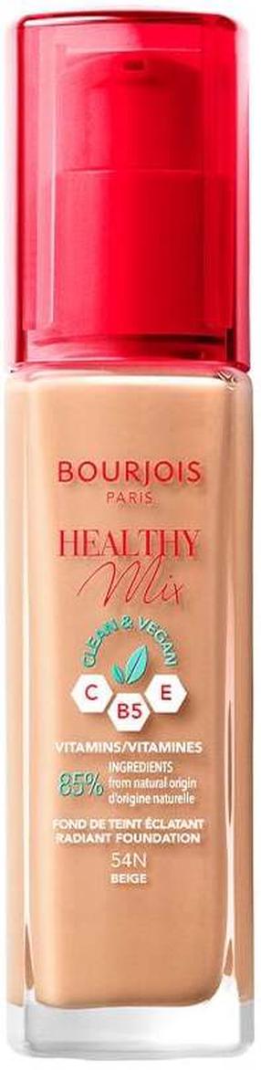 Šķidrā grima bāze Bourjois Paris Healthy Mix, 54n beige, 30 ml