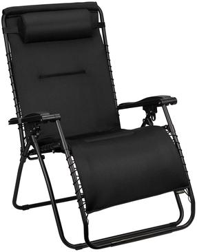 Lauko kėdė Abbey Chaise Longue, juoda sp., 112 cm x 90 cm x 75 cm