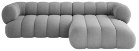 Kampinė sofa Cosmopolitan Design Koge Eden 18, šviesiai pilka sp., dešininė, 165 x 270 cm x 70 cm