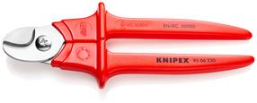 Kabeļu šķēres elektromehānikai Knipex 95 06 230, 230 mm