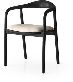 Valgomojo kėdė Kalune Design PA 031 974NMB1707, matinė, juoda sp./šviesiai pilka sp., 51 cm x 52 cm x 77 cm