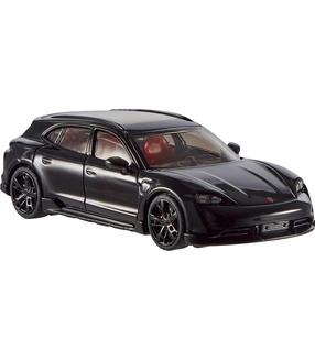 Žaislinis automobilis Mattel Hot Wheels Porsche Taycan Turbo S, 1:43, juoda sp.