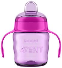 Puodelis su snapeliu Philips Avent, 200 ml, 6+ mėn., silikonas/polipropilenas (pp), rožinė sp.