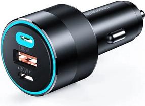 Automobilinis įkroviklis Choetech TC0011, USB/2 x USB-C, juoda sp., 130 W
