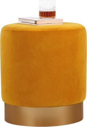 Pufas Hanah Home Memfis Mustard, geltona sp., 40 cm x 40 cm x 45 cm