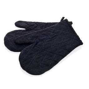 Virtuves cimds, komplekts Was Heat Resistant, 44 cm, melna krās., 2 gab.