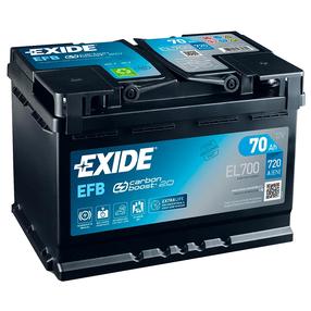 Аккумулятор Exide EFB EL700, 12 В, 70 Ач, 720 а