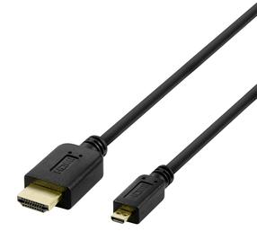 Įkrovimo laidas Deltaco Baltic, HDMI/Micro HDMI, 200 cm, juoda sp.