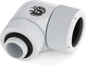 Üleminek BitsPower Deluxe White Advanced Rotary G1/4" 90-Degree Multi-Link Adapter For OD 16MM, valge v.