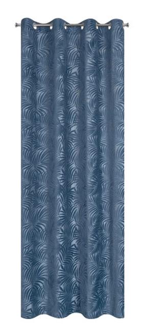 Nakts aizkari Livia, zilimelns krās., 140 cm x 250 cm