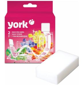 Tīrīšanas sūklis York Magic Sponge 013300, balta krās., 2 gab.