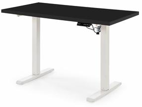 Kompiuterio stalas reguliuojamo aukščio B/54, 120 cm x 60 cm, 75 - 120 cm, balta sp./juoda sp.