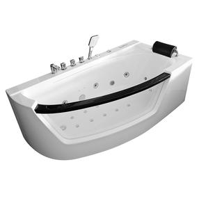 Vonia, masažinė Amue Intelligent AMO-0076, 170 cm x 85 cm x 59 cm, dešininė, balta sp.