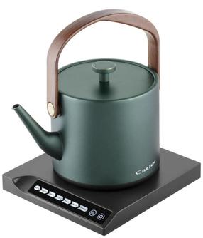 Электрический чайник Catler BM 502 Anna, 0.6 л, коричневый цв./черный цв./зеленый цв.