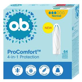 Гигиенические тампоны O.B. ProComfort 4in1, Normal, 64 шт.