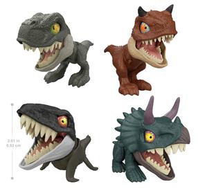 Rotaļlietu figūriņa, dinozaurs Mattel Jurassic World Mighty Little Biters JFC86, 7.5 cm, (krāsa/dizains tiek izvēlēts nejauši)