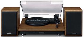 Патефон Lenco LS-100WD, коричневый цв./черный цв., 20 Вт