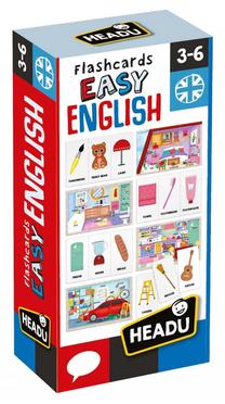 Edukacinis žaislas Russell Headu Flashcards Easy English, įvairių spalvų, 24 vnt.