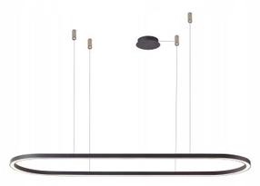 Šviestuvas kabinamas AZzardo Elena AZ5055, LED, 3000 °K, 1 x 50 W, balta sp./juoda sp. / juoda sp.