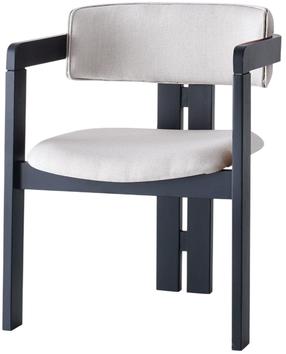 Valgomojo kėdė Kalune Design CO-045 974NMB1770, matinė, juoda sp./kreminė sp., 49 cm x 58 cm x 76 cm