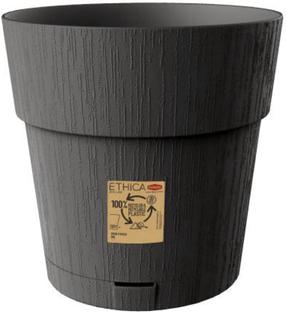 Gėlių vazonas Stefanplast Etnica, plastikinis, Ø 25 cm, pilka sp.