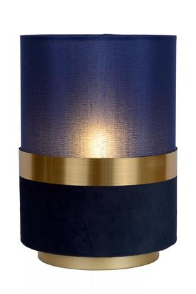 Galda stāvlampas Lucide Extravaganza Tusse, E14, 40W, zila krās./zelta krās.
