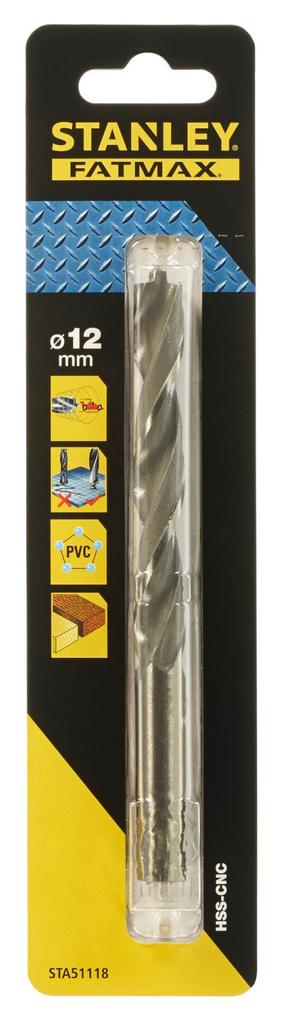 Сверло по металлу Stanley STA51118-QZ, металл, -, 12 мм x 15.1 см