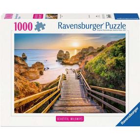 Pusle Ravensburger Beautiful Walkways Wooden Stairs To Praio Do Camillo, 50 cm x 70 cm, 1000 tk, mitmevärviline