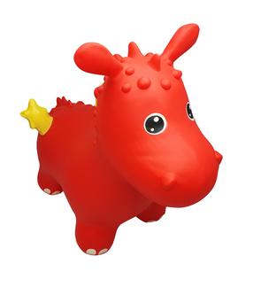 Lēkāšanas rotaļlieta Gerardo's Toys Jumpy Dragon, plastmasa, sarkana krās.