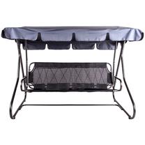 Lauko sūpynės Patio Umbria D029-06TB, juoda sp./pilka sp., 220 cm x 134 cm x 157 cm