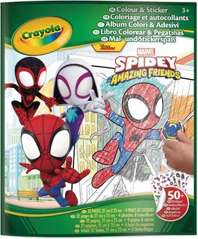 Spalvinimo knygelė Spiderman, įvairių spalvų