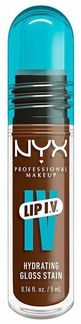 Lūpų blizgis NYX Professional Makeup Lip I.V. Hydrating Gloss Stain, 5 ml, cocoa quench! sp., 04