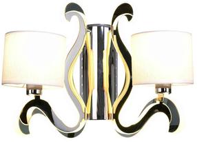 Светильник настенный Candellux Ambrosia 22-33871, E14, 2 x 40 Вт, белый цв./хромовый цв. / хромовый цв.