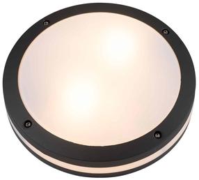 Lubinis lauko šviestuvas AZzardo Fano Round, 18W, E27, IP54, tamsiai pilka sp., 30 cm x 9 cm