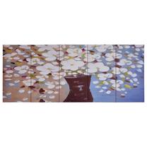 Foto paveikslas VLX Flowers in a Vase 5pcs, 150 cm x 60 cm
