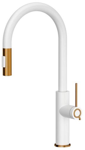 Virtuvinis maišytuvas Quadron Jennifer Q Line Slim, balta sp./vario sp.