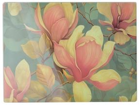 Virtuves dēlis Allesken Aria Magnolia, rozā krās./zaļa krās., 40 cm x 30 cm