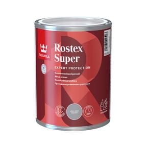 Krunt, korrosioonivastane metallkonstruktsioonidele Tikkurila Rostex Super, matt, 1 l, helehall v.