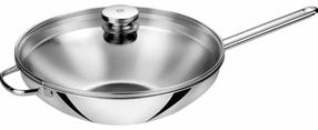 Keptuvė su dangčiu Zwilling Wok 40998-032-0, Ø 32 cm, nerūdijantysis plienas, Sidabro sp.