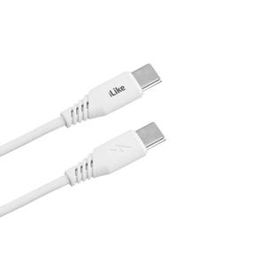 iLike CTT01 Прочный кабель USB-C к USB-C (Type-C) быстрый 3.1A для передачи данных и зарядки 1м белый
